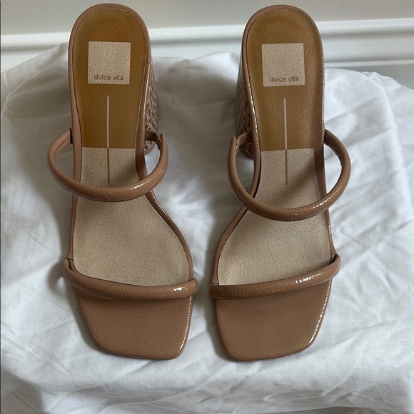 Dolce Vita | Women's Cafe Croc Heel Square-Toe - size 9 - Picture 1 of 7